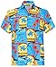 LA LEELA Men's Aloha Hawaiian Shirt Short Sleeve Button Down Casual Beach Party