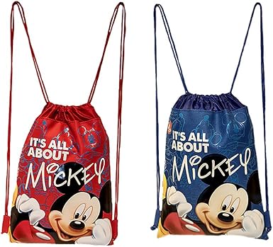 mickey mouse drawstring backpack