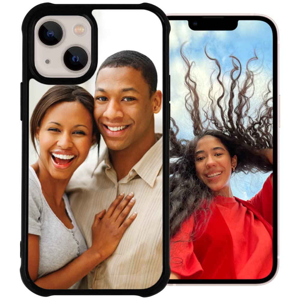 PixCase i13 Mini (5.4 inch) – Picture Frame Case – Compatible with Apple iPhone 13 Mini – DIY – Insert Your Own Photos or Create Custom Designs Online – Shock Absorbing Protection