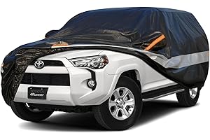 Holthly 10 Layers SUV Car Cover Custom Fit for Toyota 4Runner (2002-2024) Waterproof All Weather for Automobiles, Outdoor Full Cover Sun UV Rain Protection.Black