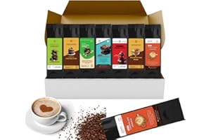 LUTI Chocolate Lovers Coffee Gift Set - 7 Bags, 1.5 Ounce Each - Savor the Rich Java-Chocolate Flavors Medium Roast- Enjoy Hot or Cold