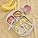 Kiddobloom Stainless Steel Utensil Set, Princess - Set of 5 Includes 2 Spoons, 2 Forks, 1 Butter Spreader - Suitable for Baby Led Weaning - Keepsake
