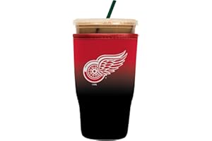 Sok It Java Sok NHL Iced Coffee & Cold Soda Insulated Neoprene Cup Sleeve (Detroit Red Wings, Large: 30-32oz)
