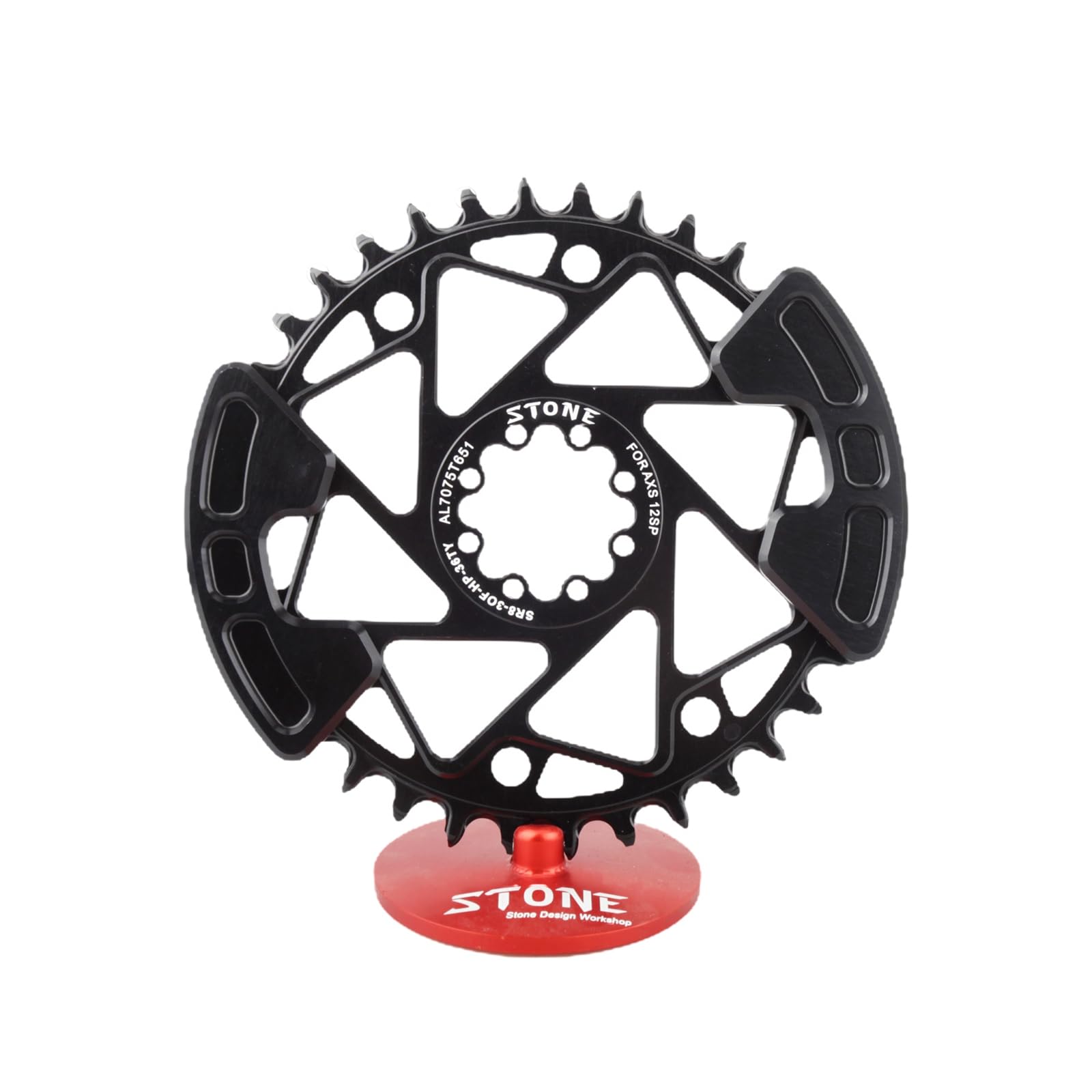 Stone Mount Direct Round Chainring for SRAM Eagle Chain T-Type FlatTop XX Eagle SL, XX Eagle, X0 Eagle (32T)