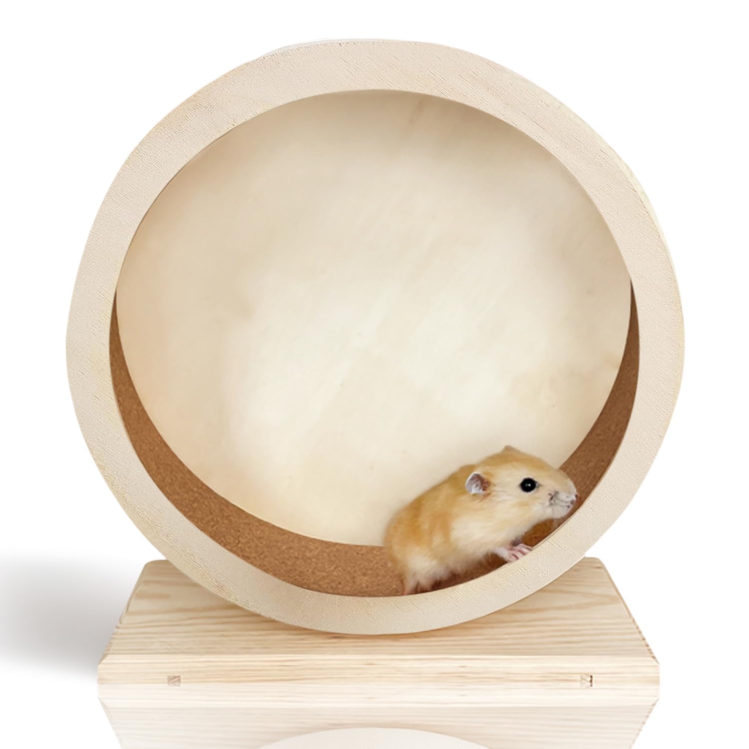 Wooden Mute Hamster Running Wheel: YOYIAG Hamster Exercise Wheel, Wooden Mute Hamster Running Wheel, Pet Sport Toys, Small Animals Mute Running Spinner Wheel for Gerbils Dwarf Silver Fox Hamster Mice