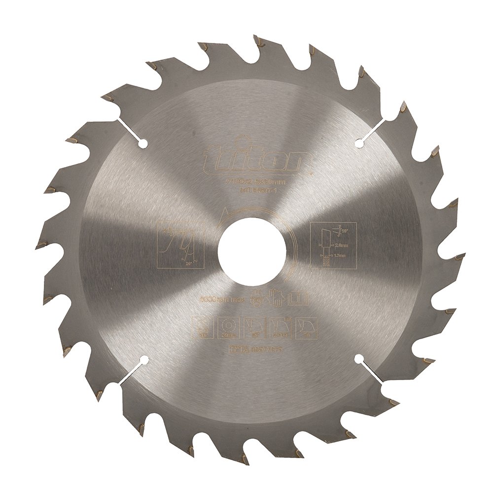 Silverline 577375 Construction Saw Blade 190mm 24T 30mm Bore