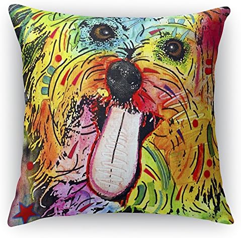 ImagesPrinted Shih Tzu 46 x 46 cm Faux Suede Throw Pillow by Dean Russo