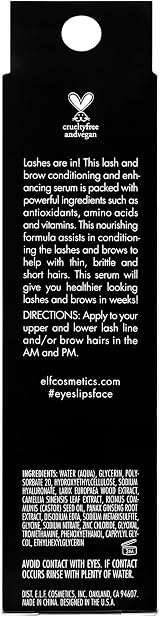 e.l.f Amp'd Lash & Brow Serum Nourishing Formula 3 Pack Vegan Cruelty Free view 3