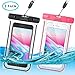 smartlle Waterproof Phone Pouch Case, 2-Pack Universal Waterproof Cell Phone Bag/Holder for iPhone 15 14 13 12 11 Pro Max XS Max, SE XR X 8 7 6S Plus, for Galaxy, IPX8 Dry Bag with Neck Lanyard