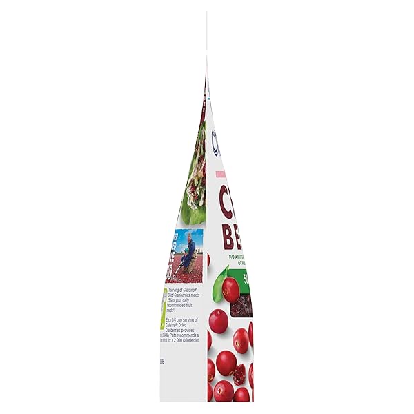 OCEAN SPRAY® CRAISINS®, 50% LESS SUGAR DRIED CRANBERRIES, DRIED FRUIT, 5 OZ POUCH (PACK OF 1)
