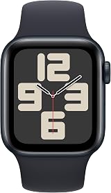 Apple Watch SE (2nd Gen, 2023) GPS 40mm Silver Aluminium Storm Blue Band view 2