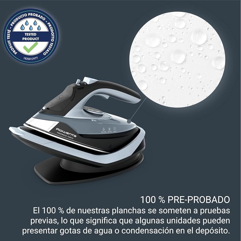 Freemove Force, Plancha de vapor sin cable, Golpe vapor 200 g/min