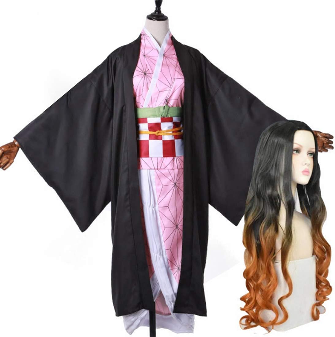 Elroy369Lion Kimetsu no Yaiba Kimono Outfit Kamado Nezuko Cosplay