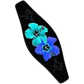 Innovative Strap Wrapper Neoprene Mask Strap Cover Blue Hibiscus