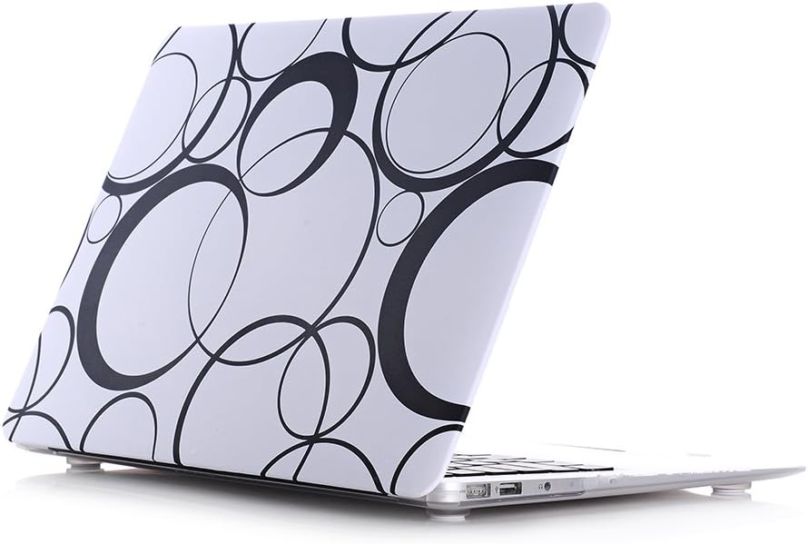 HQF New Laptop MacBook Hard Case, Patterns Shell Case Cover 13-inch Laptop Hard Case [with Free Keyboard Cover] for MacBook Air 13.3" - Model A1369/A1466 (Bubble)