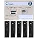 Comfy Clothiers Elastic Waist Extender for Black Shorts & Pants (5-Pack, Black) - Strong Adjustable Pants Button Extenders