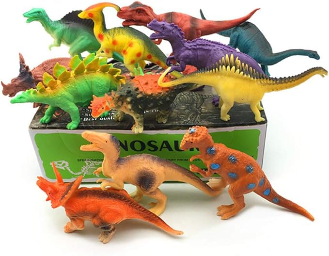 SKYRI Juguetes de Dinosaurios, Juego de Dinosaurios de plástico Gigante