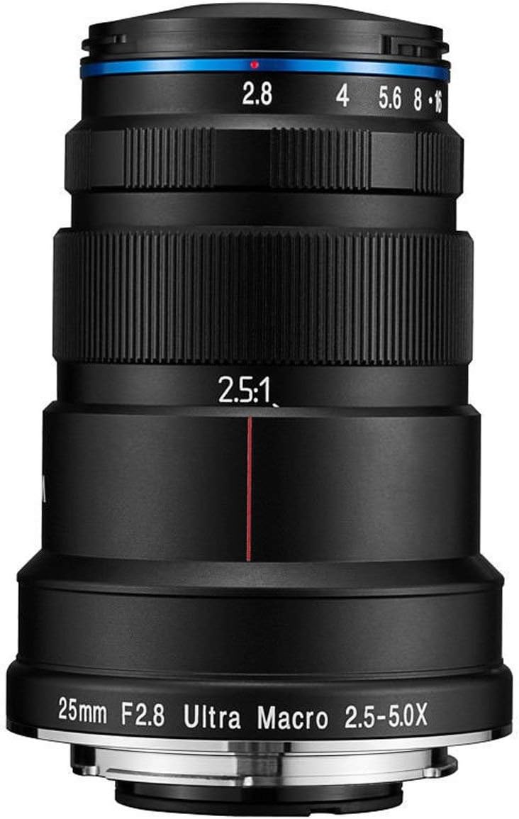 Venus Laowa 25mm f/2.8 2.5-5X Ultra Macro for Nikon F: Nikon D850, D7500, D5600, D3400, D5, D500, D810, D7200, D5500, D610, etc.