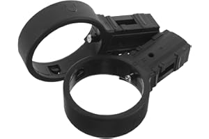 WOFASHPURET 2pcs Black Aluminum Extension Ladder Connectors Telescopic Ladder Replacement Parts with Folding