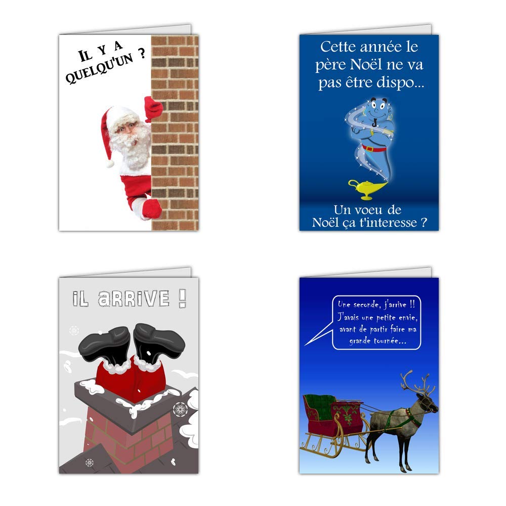 Carte Noel Humour Joyeux Noel Joyeux Noel Lot De 16 Cartes Differentes Format Carte Postale Amusante Carte Noel Humour 3 Formats Dispos Cartes Et Papier Cartonne Cartes Postales