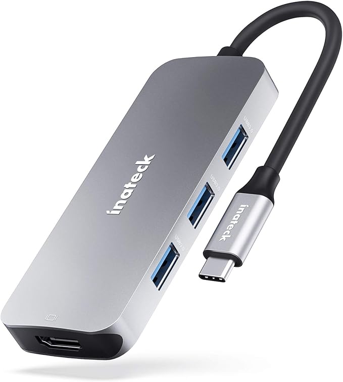 Inateck Hub USB C,7 porte Adattatore,HDMI 4K,Lettore scheda Micro SD e