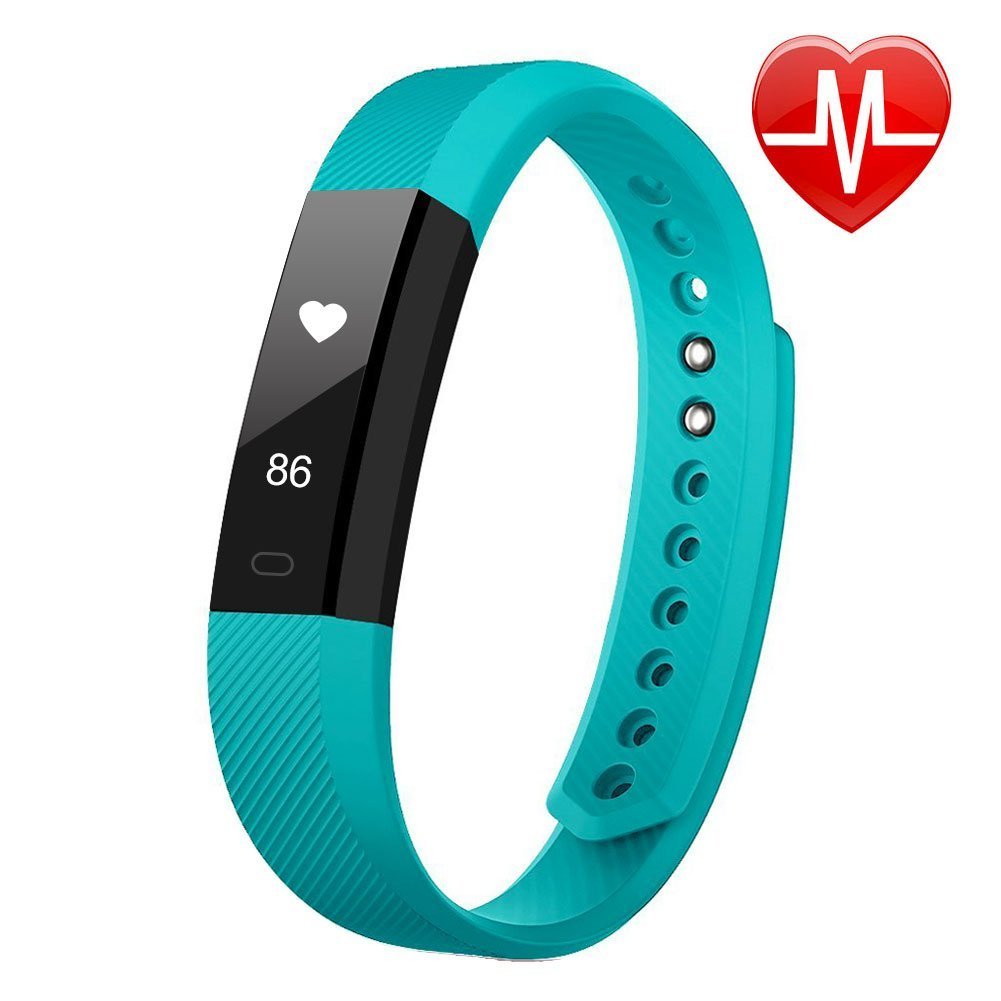 Fitness Tracker HR, Letscom Fitness Armband Uhr mit Pulsmesser, Schlank Touchscreen smart Watch,IP67 Wasserdicht Sport Fitness Aktivitätstracker Schrittzähler, Armbanduhr Schlafanalyse / Kalorienzähler, SMS Anrufe Reminder für Android und iOS