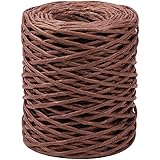 PH PandaHall 2mm Brown Floral Bind Wire Wrap Twine Iron Bind Wire for Wedding Flower Crowns Head Wreaths Christmas Hanging Wr