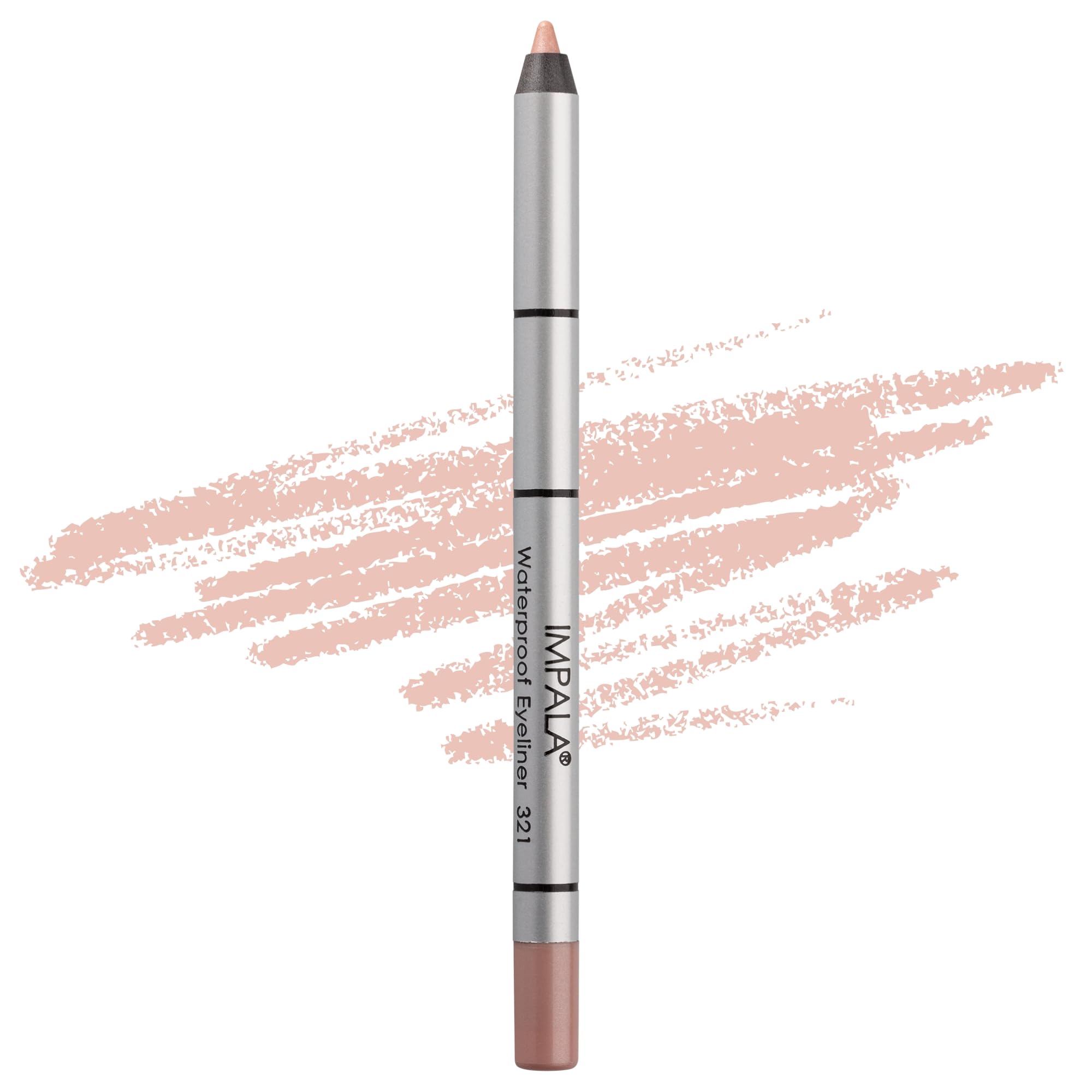 Impala - Creamy Waterproof Eyeliner | Defined Contour and Smokey Effect | Dense and Creamy Texture | Easy to Apply | Strong, Durable and Waterproof Colour | Colour 321 Salmon