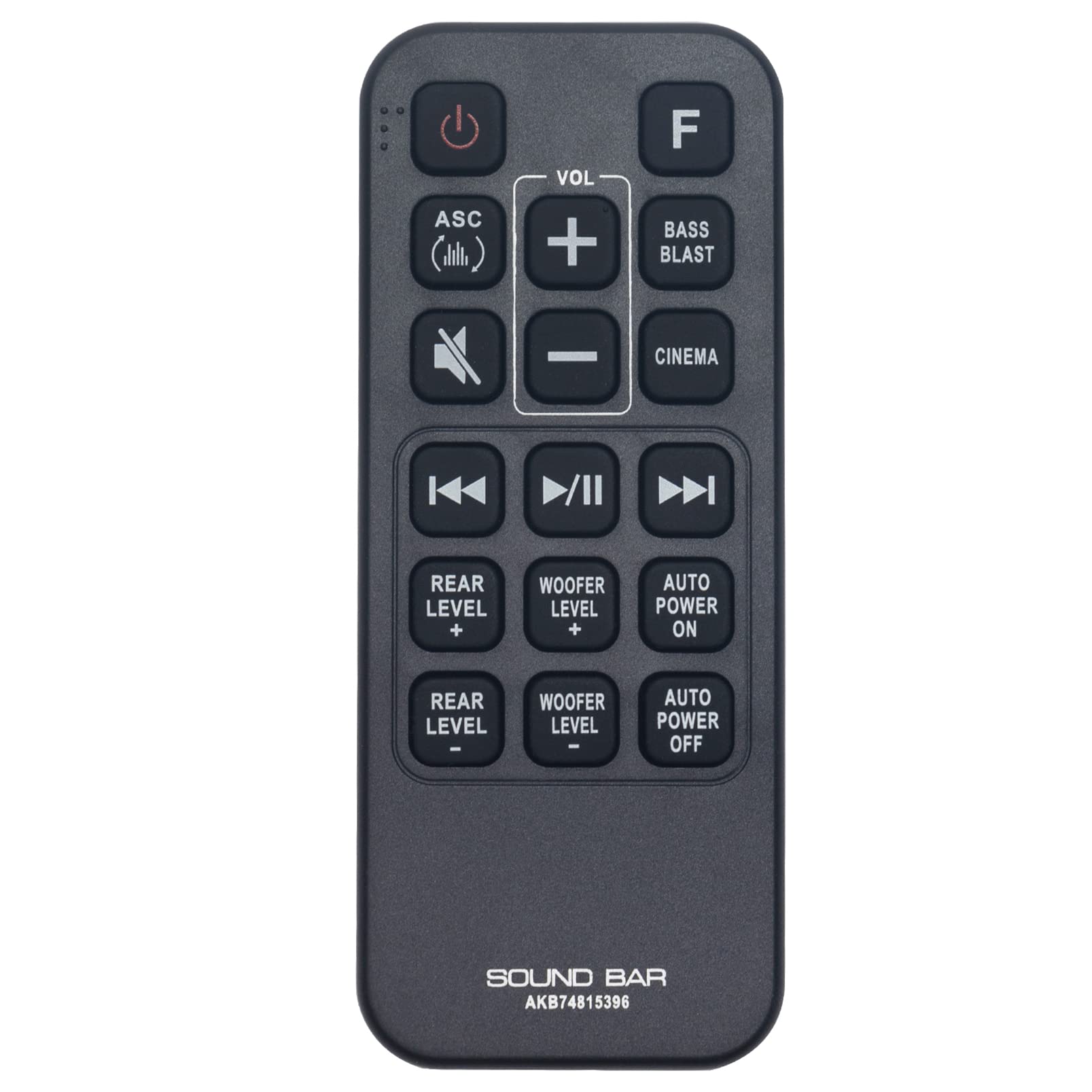 ALLIMITY AKB74815396 Replace Remote Control fit for LG Sound Bar SK4D SJ4R SJ4Y SJ4Y-S SPH3B-W SPJ4-S