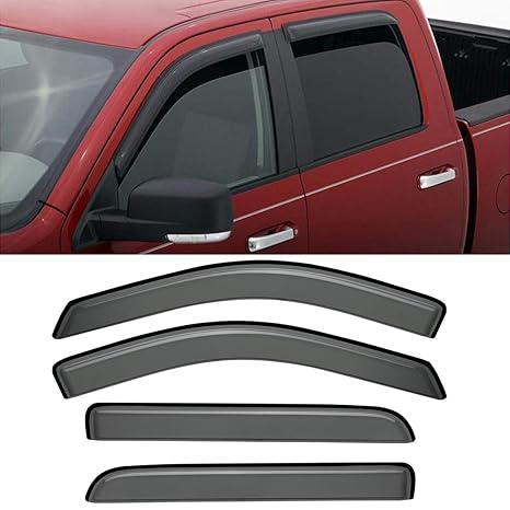 4PC Window Visors For 2006-2008 Lincoln Mark Lt 2004-2008 Ford F150 Supercrew