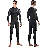 Divmystery Wetsuits for Men (14 Sizes) - Super Stretchy - 3/2mm Full Body Wet Suits for Men, Wetsuit for Surfing Diving Snorkeling Kayaking Paddleboarding Water Sports