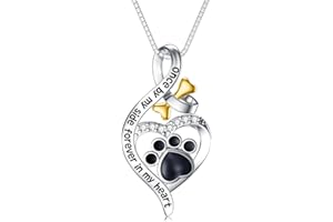 Flpruy 925 Sterling Sliver Yorkshire/Corgi/Labrador/Pug/Bulldog/Paw Print/Cross Necklace Cute Puppy Dog Necklace Jewelry Birthday Gifts for Women Girls Dog Lovers