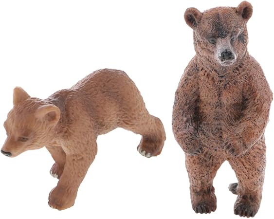 Amazon Cuticate リアルな クマの置物 野生動物 フィギュア 2本 ジオラマプロジェクト ホーム デコレーション プラモデル 通販
