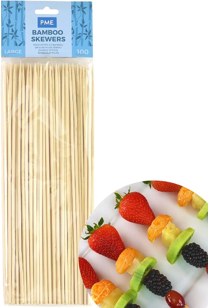 PME Large Bamboo Skewers 10 in Pack of 100 Beige