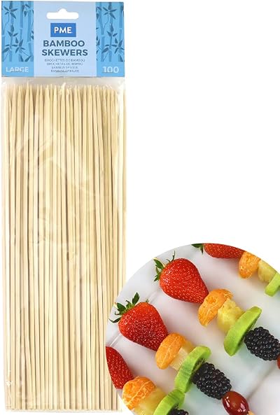 PME Large Bamboo Skewers 10 in Pack of 100 Beige