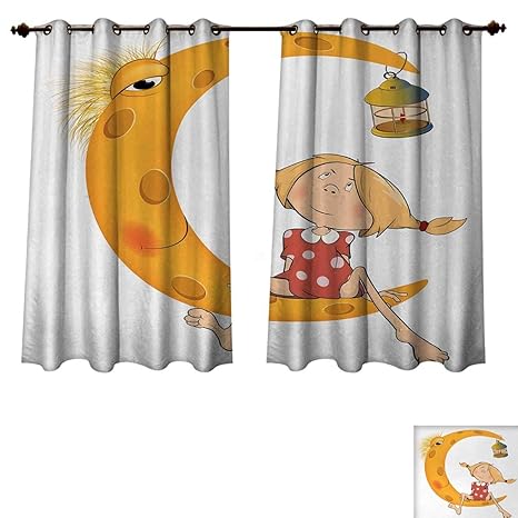 Amazon Com Anzhouqux Teen Girls Blackout Thermal Backed Curtains