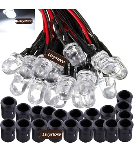 5mm Led Pre-cablato 5v/9v/12v/24v Diodi Emettitori Di Luce Con Cavo Da - Foto 5