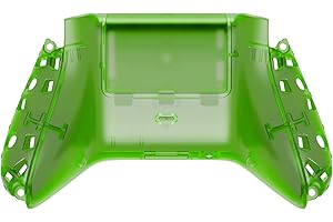 eXtremeRate Custom Back Cover Shell for Xbox Core Wireless Controller, Clear Green Replacement Controller Battery Cover & Bot