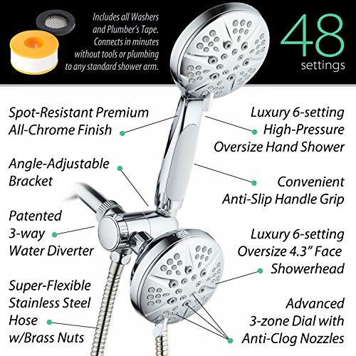 Hotel Spa Notilus SurroundShower HighPressure Shower Head Deals,...