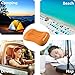REEHUT Camping Pillow Ultralight, Travel Pillow Inflatable for Sleeping/Hiking/Backpacking - Included Storage Bag(Orange)
