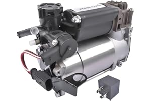 NEWZQ Airmatic Air Suspension Compressor & Relay 2203200104 Replacement for Mercedes E/S Class W220 W211 W219 E550 S500 2113200304