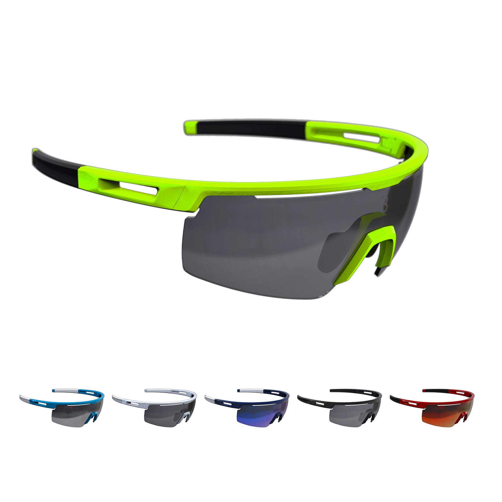 BBB Cycling Unisex's sport glasses Avenger, neon yellow, One Size — image 1