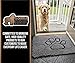 GORILLA GRIP Dog Doormat, Absorbent Doormats for Muddy Dogs Paws, 48x30 Machine Washable Soakstopper Rugs, Cleaner Floors, US Designed Pet Bed Door Mat, Indoor Entrance Pets Rug, Paw Gray