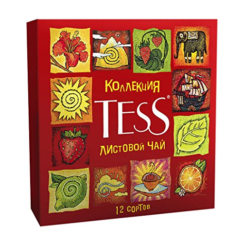 Tess Collection, Varieties of 12 leaf teas, Gift Set, 450 Grams