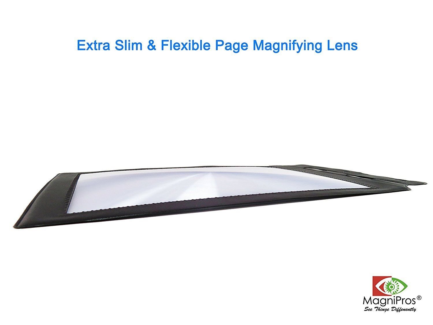 Handheld Reading Magnifier (3X), ixaer A4 Full Page Large Sheet Magnifier Magnifying Glass Reading Aid Lens Fresnel - Large Viewing Area Ideal for Small Prints, Book, Newspaper, Maps