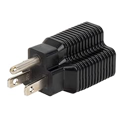 [4-in-1] 15 Amp Household AC Plug to 20 Amp T Blade