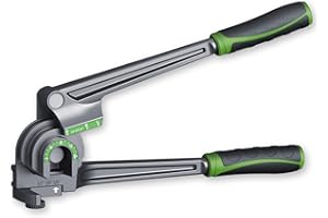 Kamitaly Tube Bender 180°, 1/4", 3/8", 1/2" (6/10/12mm) O.D. Pipe Bender, 3 in 1 Tubing Bender, Brake Line Bender for Air Conditioning Refrigeration Repair