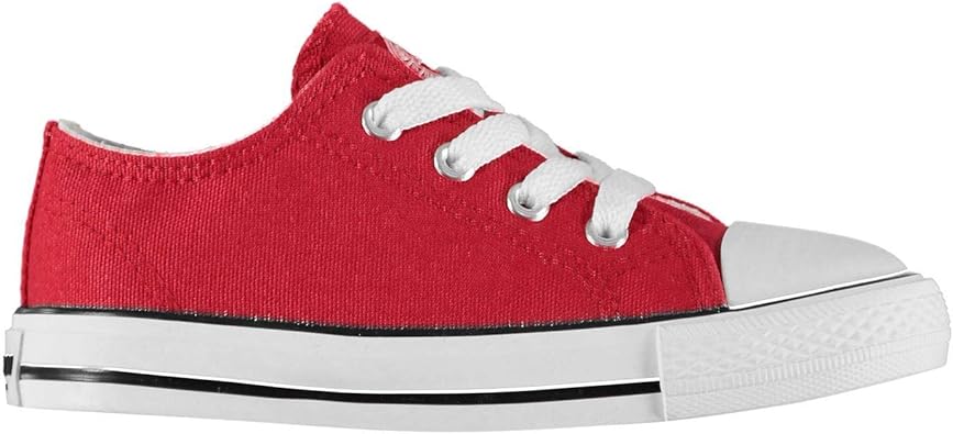 boys red canvas shoes