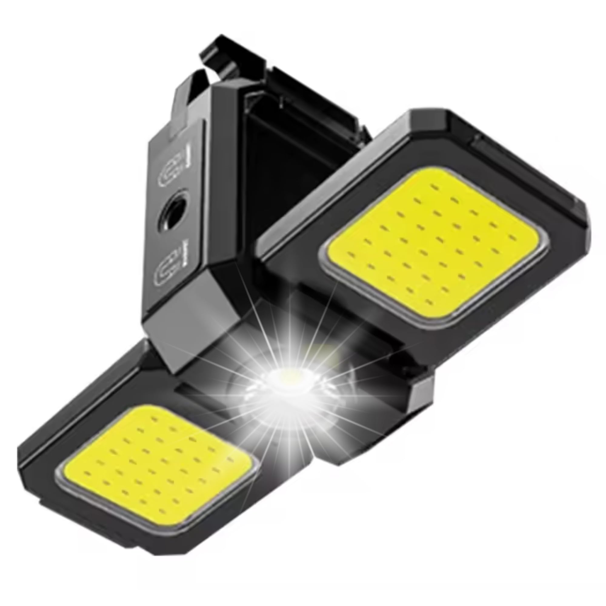 Spanner In The Works® | Cob Keychain Work Light | 1000 Lumen Pocket Torch Led Super Bright Rechargeable | LED Small Torch Rechargeable Keyring Torch | Ideal Small Gifts EDC (1 Pcs, 3 in 1 Double)