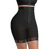 FeelinGirl Tummy Control Shapewear for Women Faja Shorts High Waisted Seamless Body Shaper with Zipper Crotch